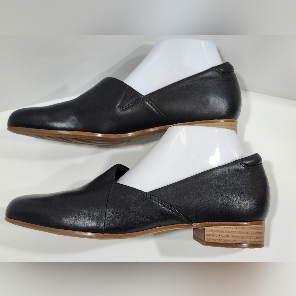 Clarks Collection Black Juliet Palm Loafers Size 9